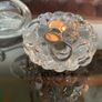Orrefors Sweden Raspberry Clear Crystal Glass Votive Candle Holder Anne Nilsson 1980s Image 9