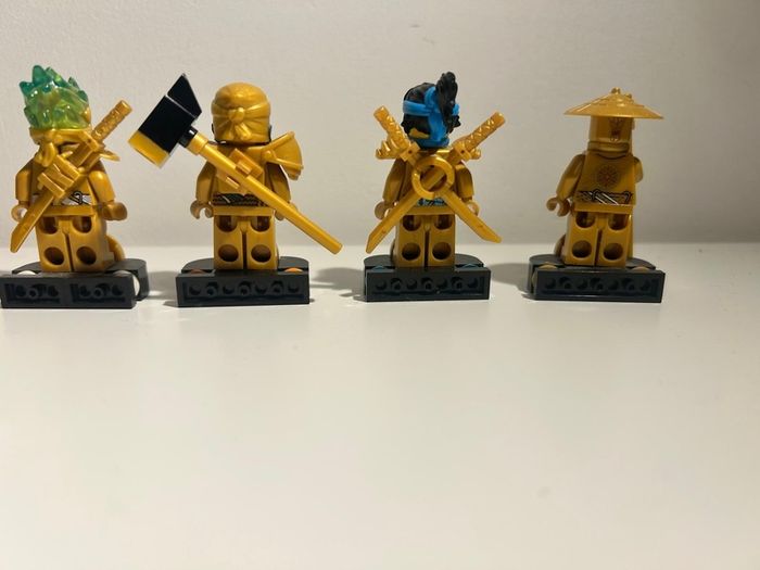 LEGO Ninjago Golden 10 year anniversary mini figures (RARE)