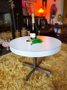 Mid Century circular side table