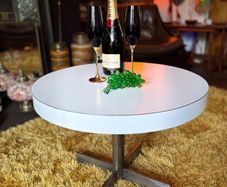 Mid Century circular side table