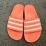 Orange Adidas Sliders Image 2