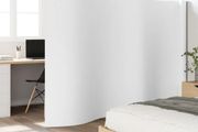 Room Divider White 165x600 cm Bamboo