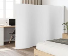 Room Divider White 165x600 cm Bamboo