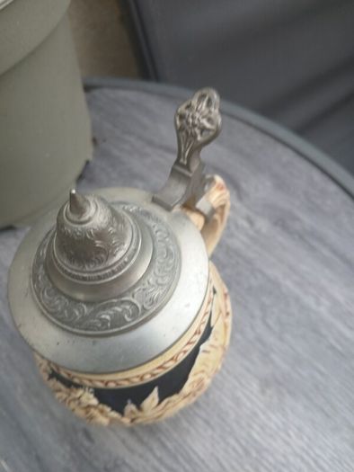 Rare Vintage Relief Beer Stein