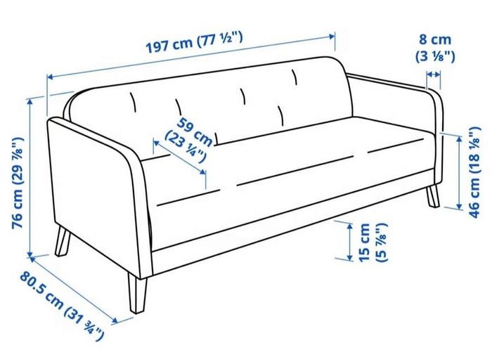 3 seater light sofa immaculate