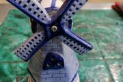 Ceramic windmill light holder