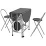 Five Piece Folding Dining Set MDF Black Image 2