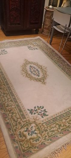 Antique Indian Large Wool Rug