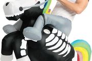 Creations inflatable Halloween Costume Ride A Skeleton Unicorn Ride On Inflatable Costume - Adult Unisex One Size (FREE SHIPPING)