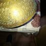 Antique Solid Brass Raised Pedestal, Holy Water Offering Bowl, Postage Available or Collection, Image 4