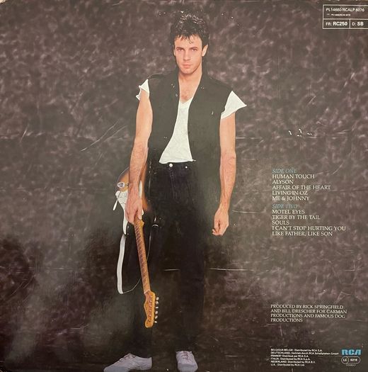 Rick Springfield. Living in Oz. Original 1984 release in vg condition
