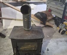Wood burner and jacuzzi double bath never been use