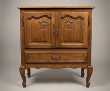 Mid-20th Century French Oak Side Cabinet