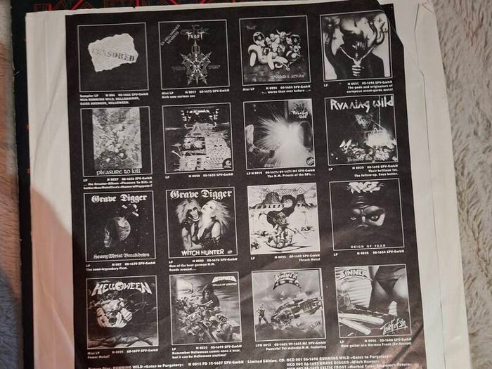 Kreator Pleasure To Kill Original 1986 German Pressing, Noise International