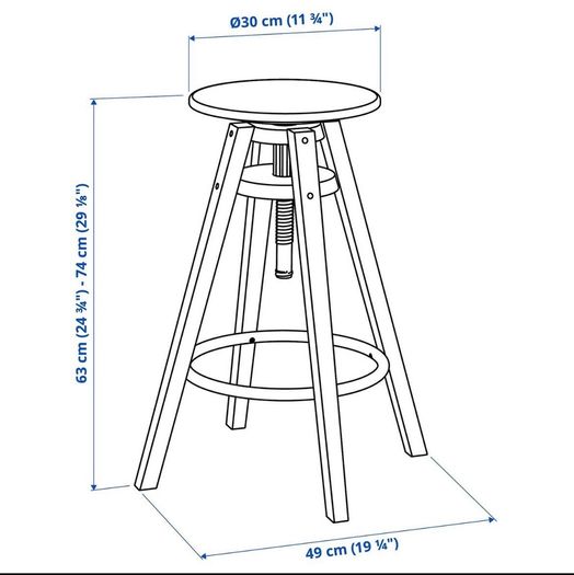 Ikea adjustable height stool