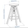 Ikea adjustable height stool Image 3