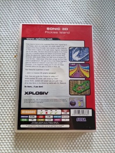 Sonic 3D Flickies Island  Sega Pc  Pc Cd Rom games Original