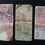 Old Moroccan bank notes from the 80's Image 5