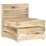 7 Piece Garden Lounge Set Green Impregnated Pinewood Image 10