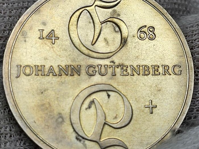 GERMANY  SILVER 1968 10 Mark Beautiful Uncirculated Swirling Lustre GEM BU