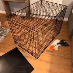 Large foldable dog cage