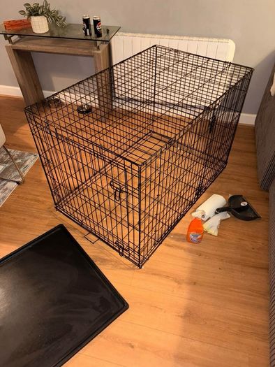 Large foldable dog cage