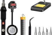 NEW SALE | Soldering Iron Kit Electric with Switch 60W Adjustable Temperature 200 Degrees - 450 Degrees Soldering Gun Welding