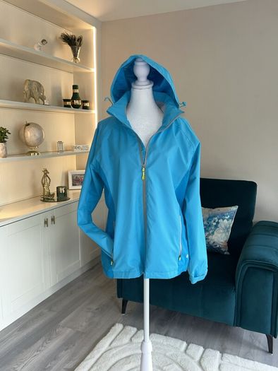 Ladies Blue Windbreaker Jacket from Dunnes Stores Size: UK 14 / EU 42