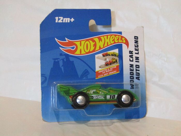 Hot Wheels Wooden Green Car Auto In Legno Brand New Sealed