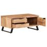 Coffee Table 90x50x40 cm Solid Acacia Wood with Live Edges Image 3