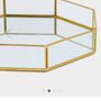 Hexagon gold mirror tray like new Image 2