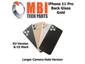 iPhone 11 Pro Back Glass Replacement Rear Battery Cover with Adhesive Gold