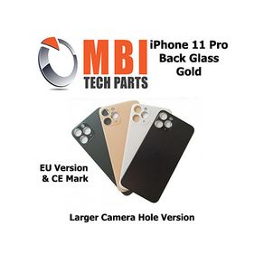 iPhone 11 Pro Back Glass Replacement Rear Battery Cover with Adhesive Gold