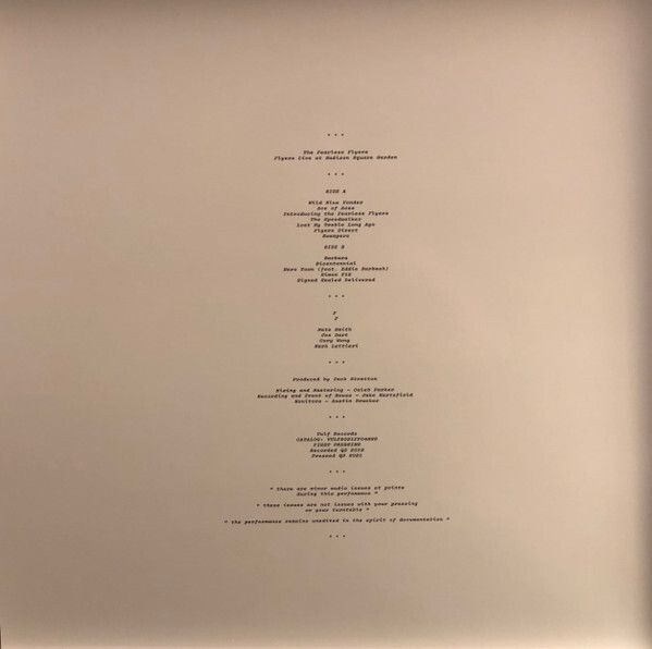 The Fearless Flyers: Flyers Live At Madison Square Garden LP Limited Edition, Clear vinyl