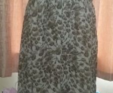 River Island maxi green khaki dress size UK14 EU42 Postage included