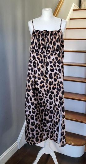 Shein animal print cami midaxi dress, Size 2XL / UK20