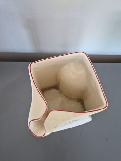Vintage Johnnie Walker Scotch Whiskey Pitcher Jug - White Square