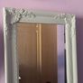 vintage French style mirror, green Image 3