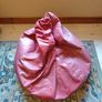 Bean Bag, Large, Chair, Red Leather Image 2
