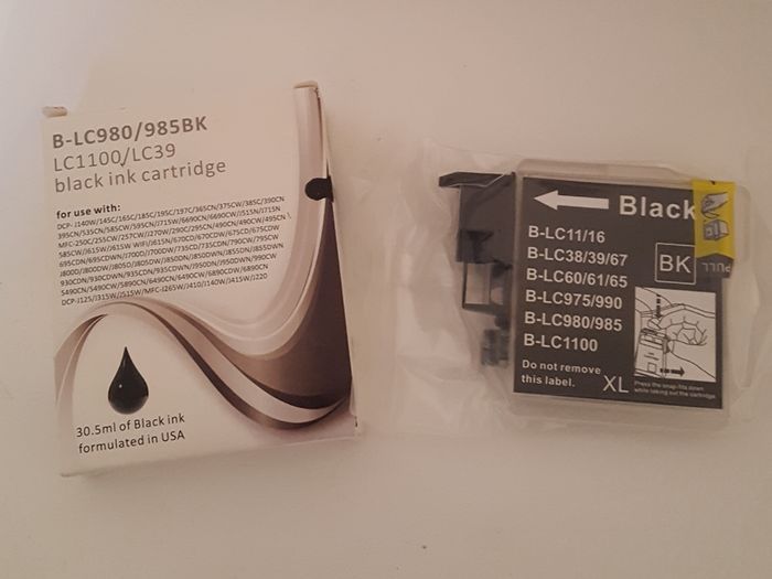 2 Black ink cartridges
