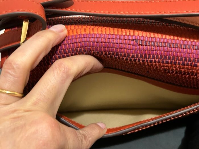 Ralph Lauren Striped Leather Bag