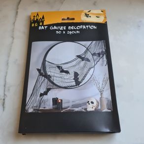 Halloween Bat Gauze Decoration (50cm X 200cm)