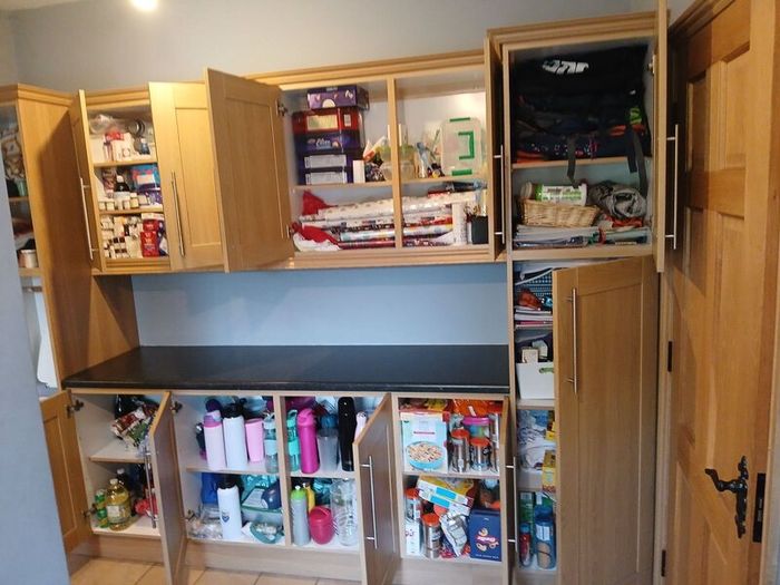 12 Kitchen / Utility room cabinets and Counter top