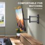 TV Wall Bracket, Swivels Tilts Extends Rotates TV Bracket Mount Fits 26-55 Inch Flat&Curved TV up tp 45KG, Max. VESA 400x400mm Image 6