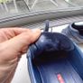 PRADA trainers shoes leather Navy Blue UK6&1/2 EU 40 Monte Carlo Model 4E2791 Image 8