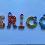 Multicolour Personalised Wooden Letters for Kids Room Image 2