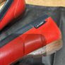 Ogetti by Carl Scarpa Red, Navy and White Loafers - Size 40 Image 3