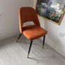 Set of 6 Velvet Dining Chairs Image 2