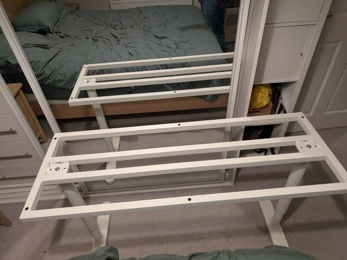 Ikea BEKANT desk Underframe for table top, white, 160x80 cm