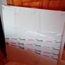 white extendable table and 4 chairs Image 2